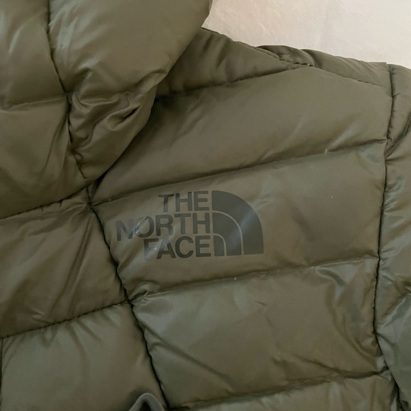 Army Green North Face Winter Jacket - Picture 3 of 4
